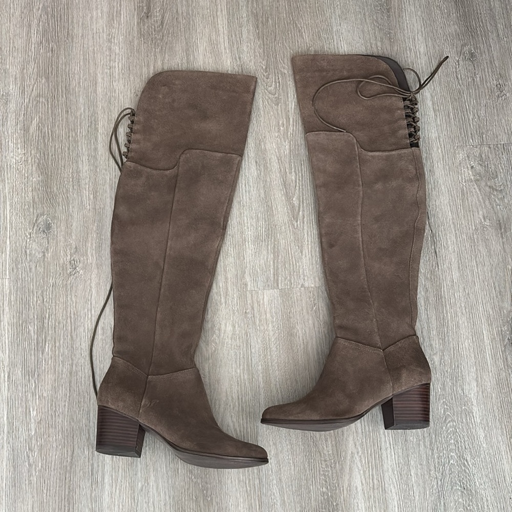 Aldo over the knee fall espresso boots Sz 7.5